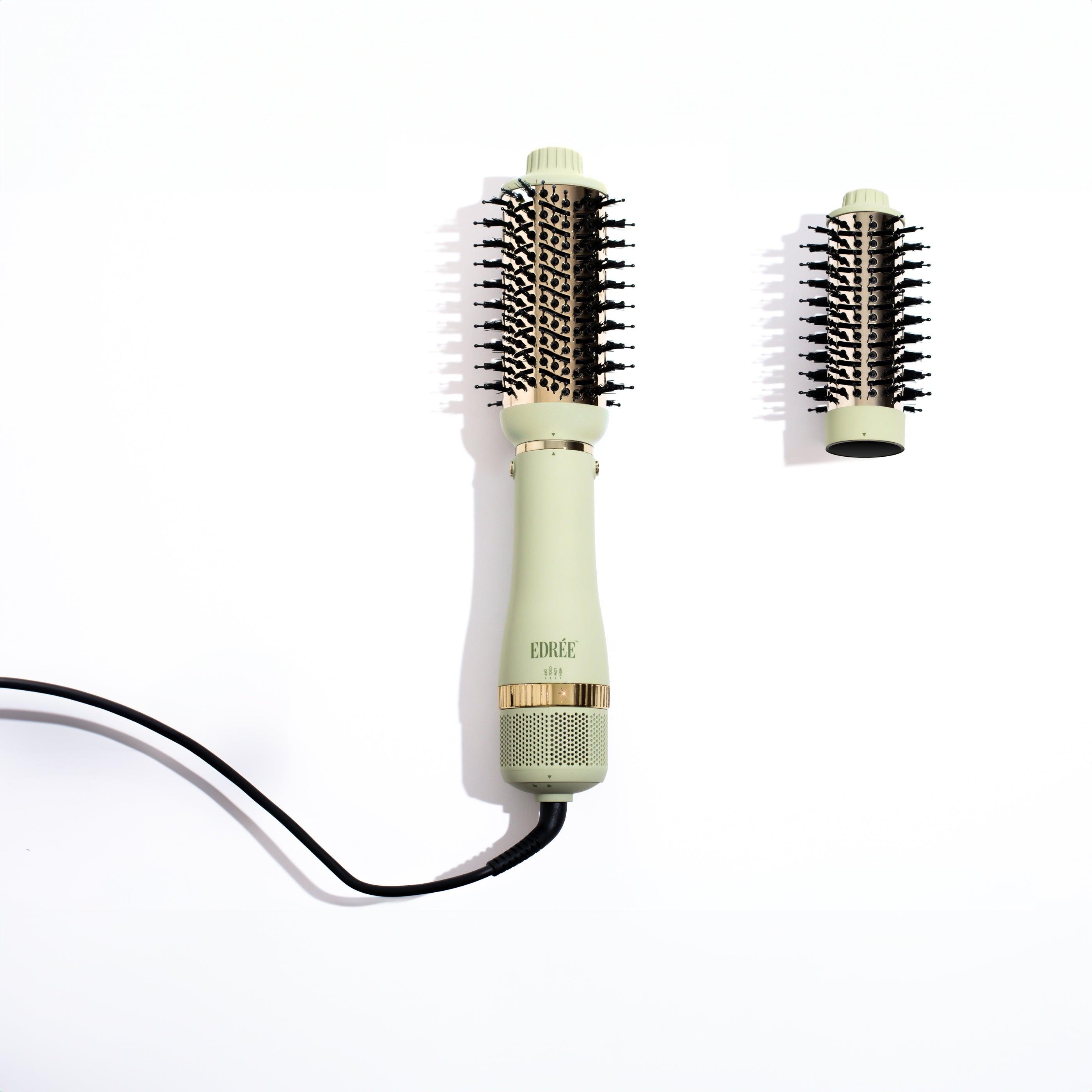 The Bella Sage Green Hair Blow Dryer Volumizer Brush EDR E